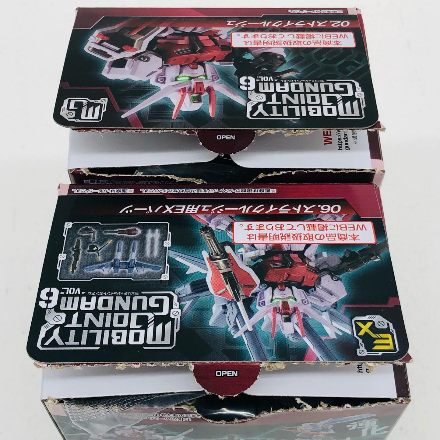 【中古】 MOBILITY JOINT GUNDAM VOL.6 プラモデル 02.ストライクルージュ06.EXパーツ 2点【加古川物流】