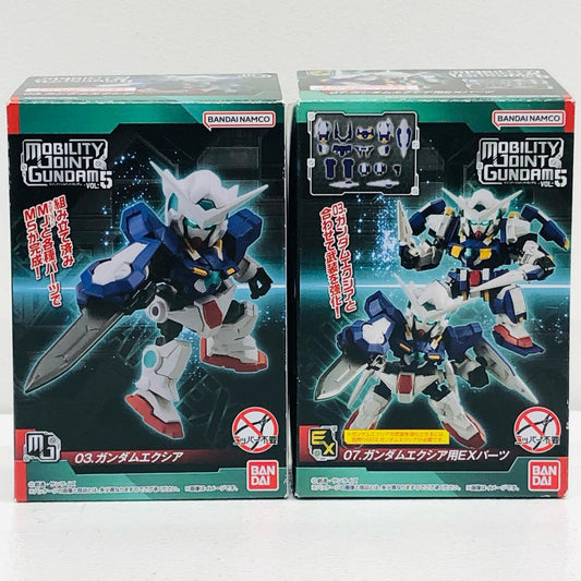 【中古】 MOBILITY JOINT GUNDAM VOL.5 プラモデル 03.ガンダムエクシア07.EXパーツ 2点【加古川物流】