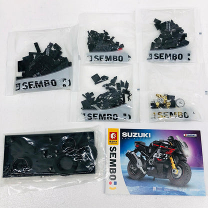 【中古】 SEMBO おもちゃ・玩具 GSX-R1000R バイク ブロック玩具 SUSZUKI 2点【加古川物流】
