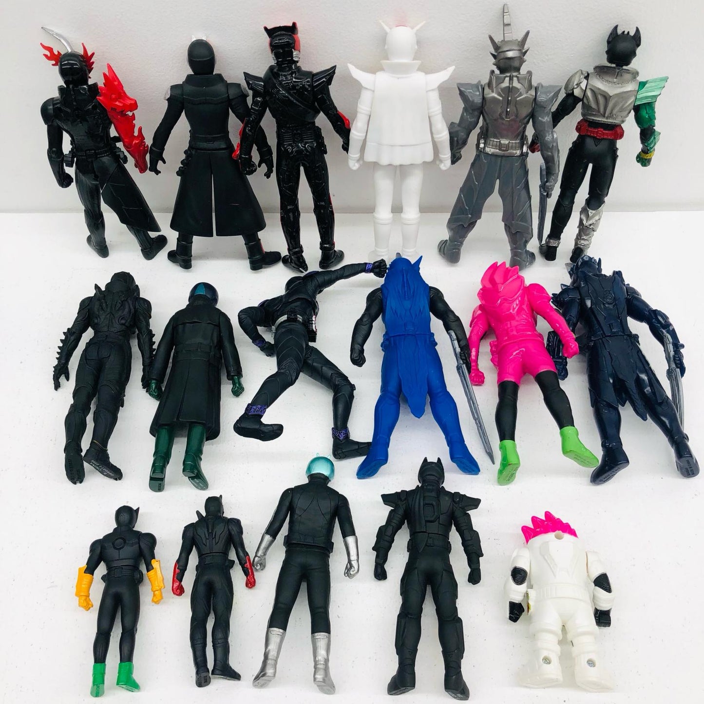 【中古】 仮面ライダー ソフビ まとめ フィギュア ブラックサン ジョーカー ほか 17体セット【フィギュア】【加古川物流】