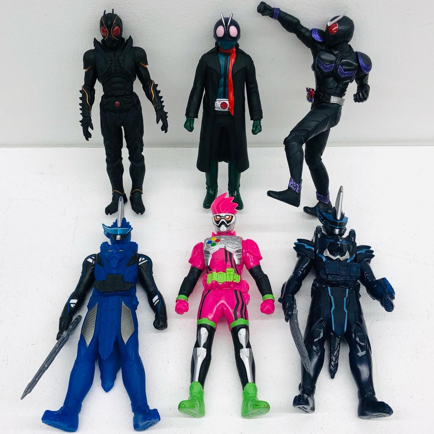 【中古】 仮面ライダー ソフビ まとめ フィギュア ブラックサン ジョーカー ほか 17体セット【フィギュア】【加古川物流】