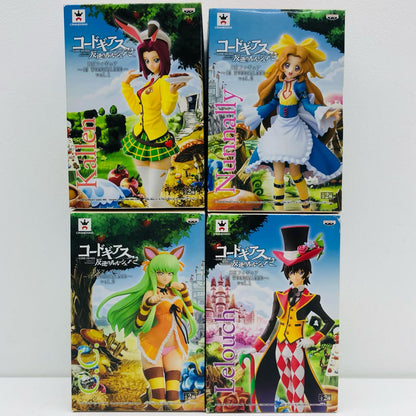 【中古】 「コードギアス 反逆のルルーシュR2」 フィギュア Ｃ.Ｃ. ほか DX~INWONDERLAND~vol.1&2 4体セット【フィギュア】【加古川物流】