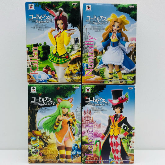 【中古】 「コードギアス 反逆のルルーシュR2」 フィギュア Ｃ.Ｃ. ほか DX~INWONDERLAND~vol.1&2 4体セット【フィギュア】【加古川物流】
