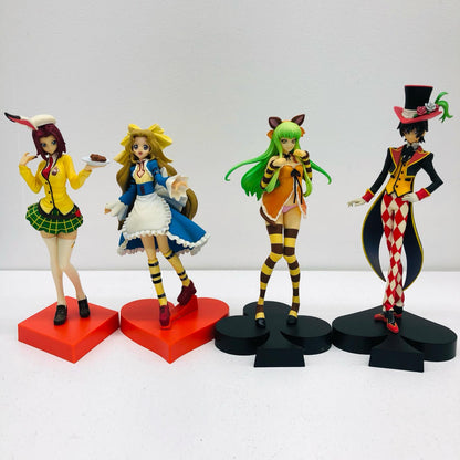 【中古】 「コードギアス 反逆のルルーシュR2」 フィギュア Ｃ.Ｃ. ほか DX~INWONDERLAND~vol.1&2 4体セット【フィギュア】【加古川物流】
