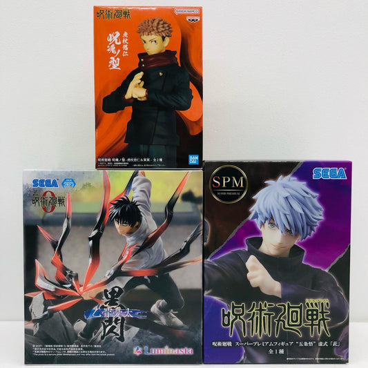 【中古】 「呪術廻戦」 フィギュア 五条悟 乙骨憂太 虎杖悠仁 SPM ルミナスタ 3体セット【フィギュア】【加古川物流】