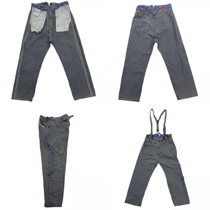 JUNYA WATANABE | ジュンヤワタナベ 綿セルヴィッチデニム製品加工 Levi's Wネーム P201 デニムパンツ WO-P201 グレー サイズ：XS【尾張小牧店】