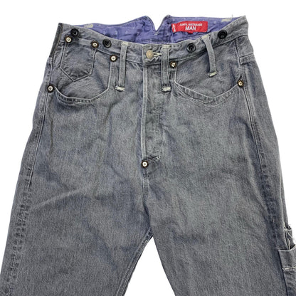 JUNYA WATANABE | ジュンヤワタナベ 綿セルヴィッチデニム製品加工 Levi's Wネーム P201 デニムパンツ WO-P201 グレー サイズ：XS【尾張小牧店】