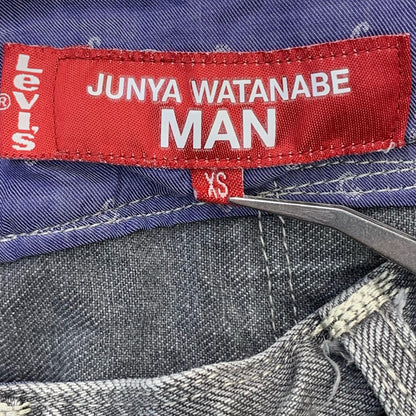JUNYA WATANABE | ジュンヤワタナベ 綿セルヴィッチデニム製品加工 Levi's Wネーム P201 デニムパンツ WO-P201 グレー サイズ：XS【尾張小牧店】