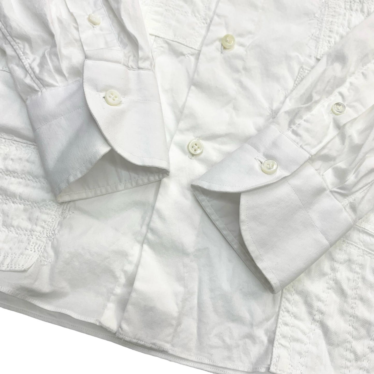 JUNYA WATANABE | ジュンヤワタナベ PATCHWORK SHIRT 長袖シャツ WO-B002 ホワイト サイズ：XS【尾張小牧店】