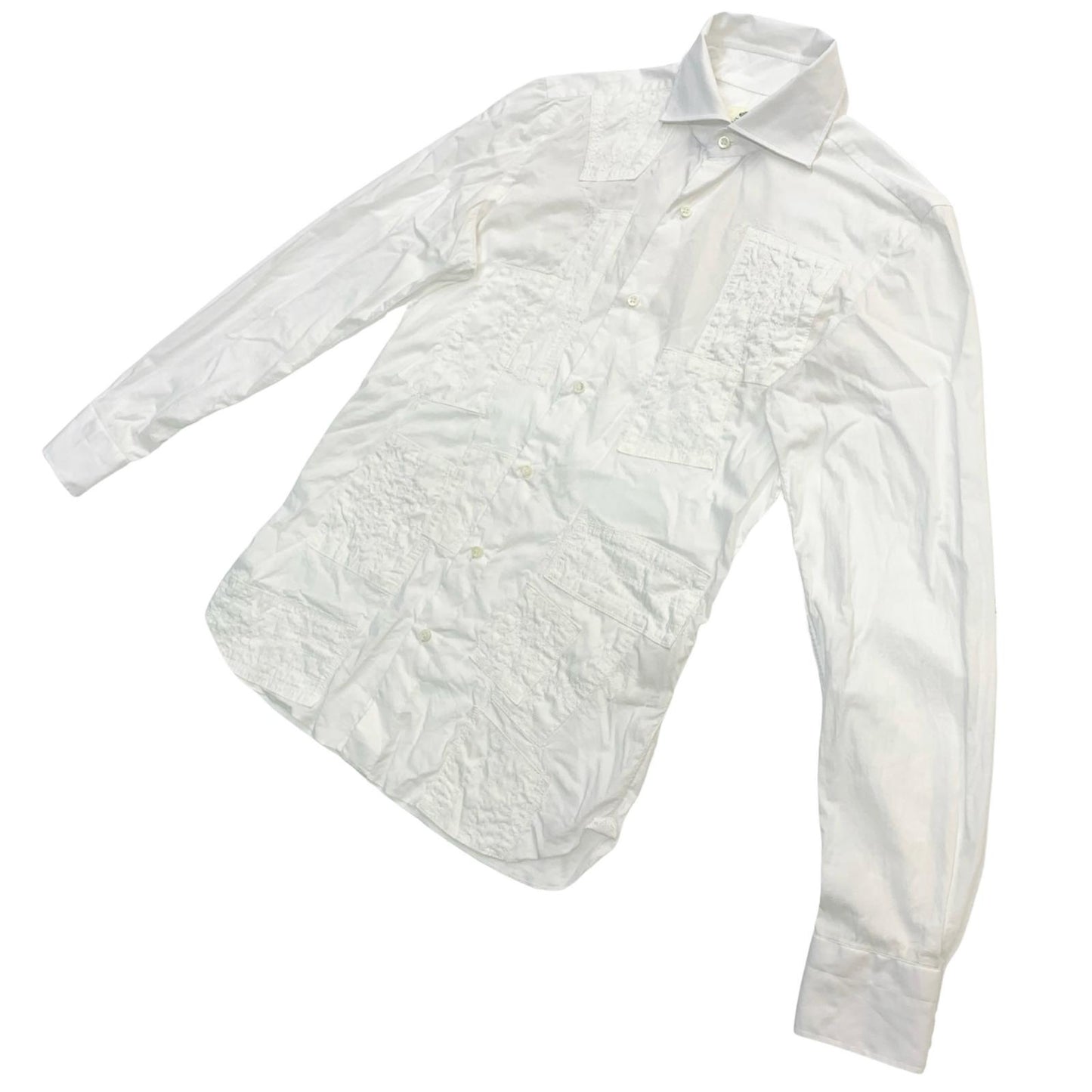JUNYA WATANABE | ジュンヤワタナベ PATCHWORK SHIRT 長袖シャツ WO-B002 ホワイト サイズ：XS【尾張小牧店】
