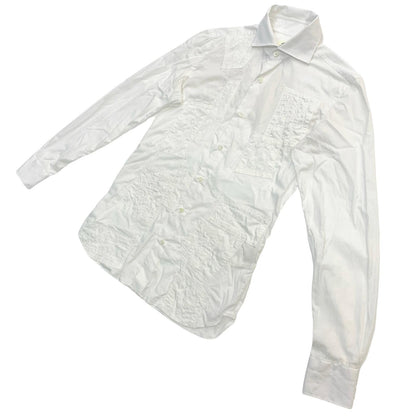 JUNYA WATANABE | ジュンヤワタナベ PATCHWORK SHIRT 長袖シャツ WO-B002 ホワイト サイズ：XS【尾張小牧店】