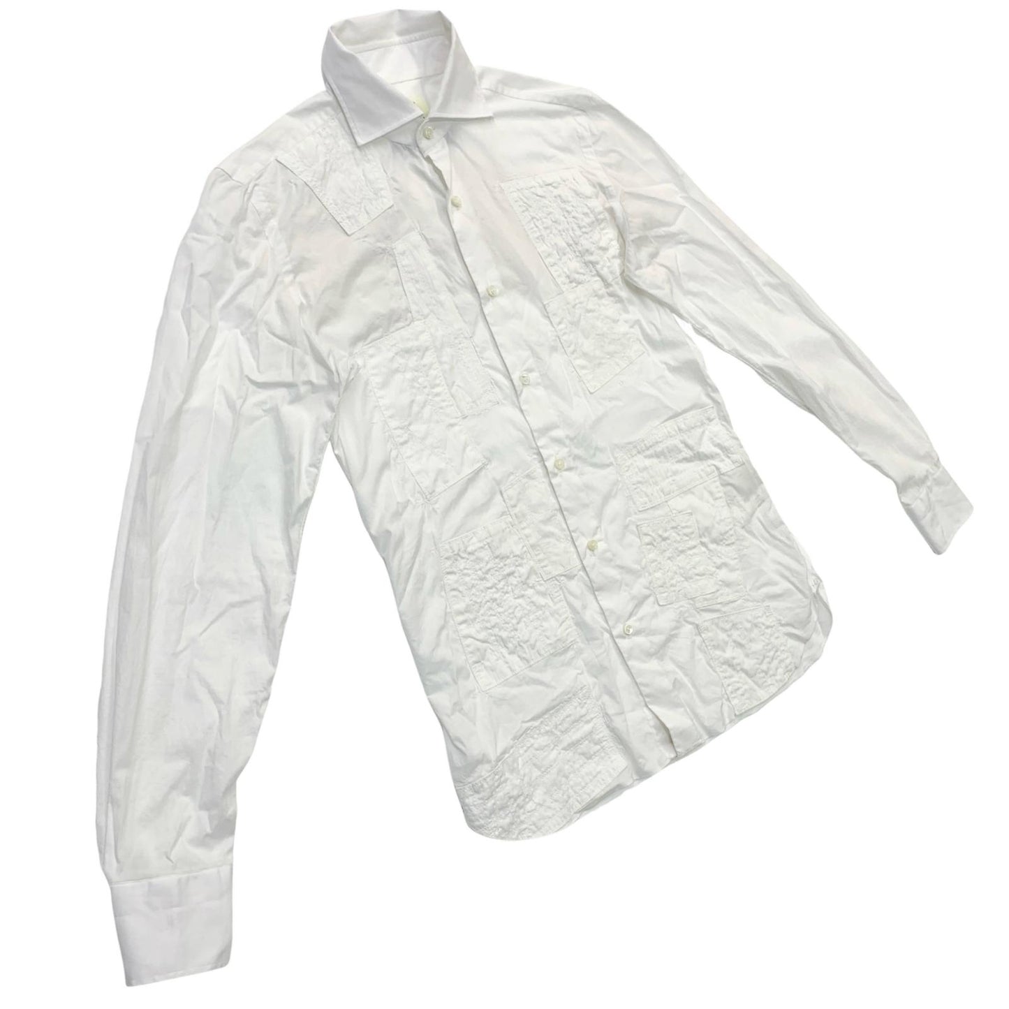 JUNYA WATANABE | ジュンヤワタナベ PATCHWORK SHIRT 長袖シャツ WO-B002 ホワイト サイズ：XS【尾張小牧店】