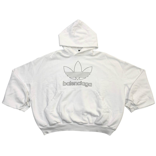 BALENCIAGA | バレンシアガ Adidas Large Fit Hoodie_712396TNVA91070 パーカー ホワイト サイズ：2【尾張小牧店】