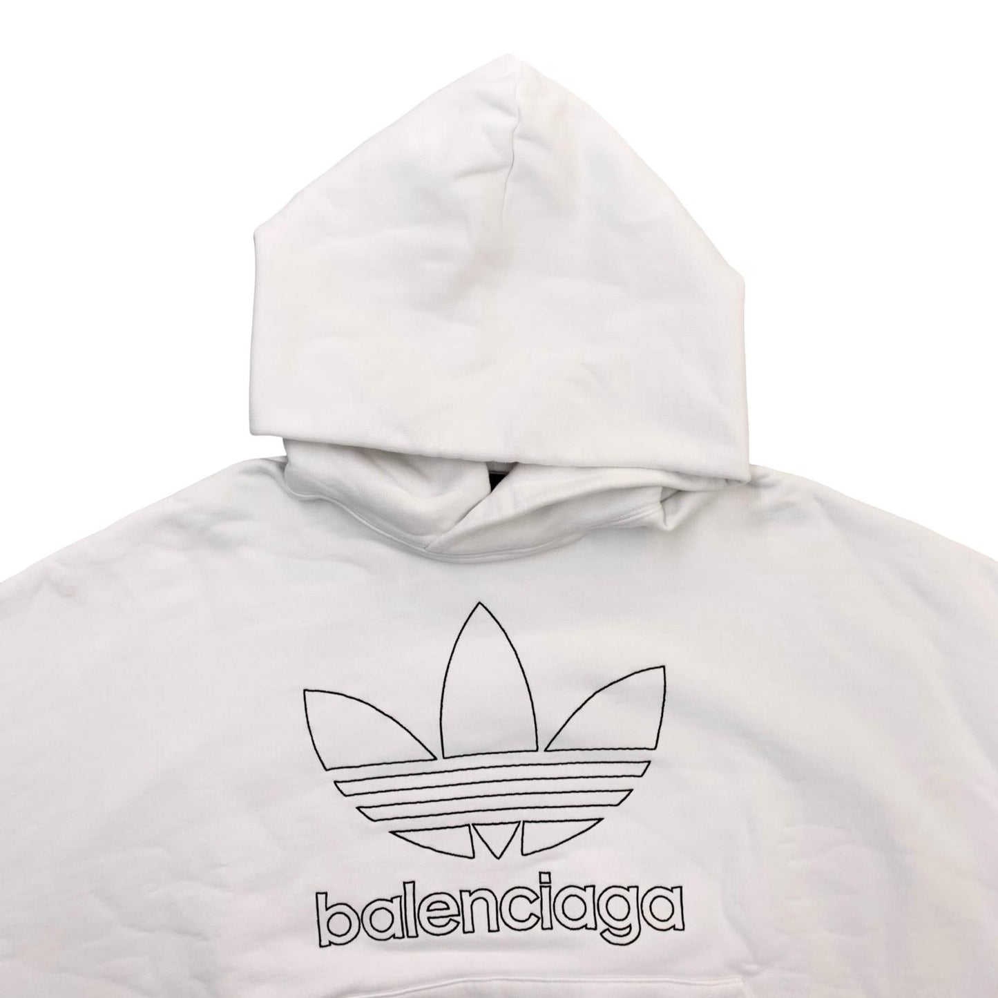 BALENCIAGA | バレンシアガ Adidas Large Fit Hoodie_712396TNVA91070 パーカー ホワイト サイズ：2【尾張小牧店】