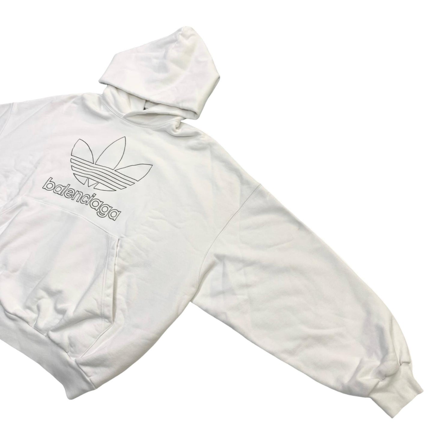 BALENCIAGA | バレンシアガ Adidas Large Fit Hoodie_712396TNVA91070 パーカー ホワイト サイズ：2【尾張小牧店】