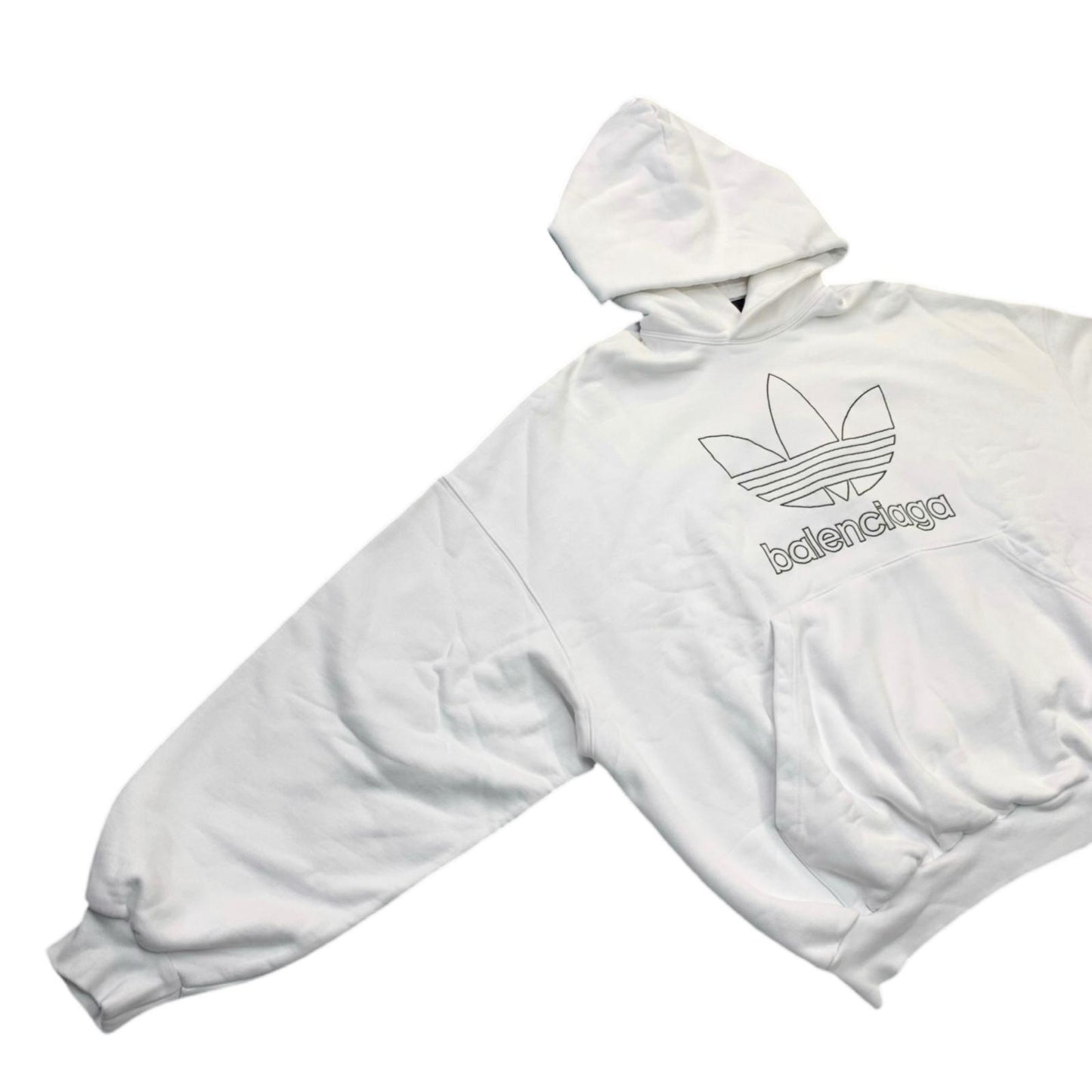 BALENCIAGA | バレンシアガ Adidas Large Fit Hoodie_712396TNVA91070 パーカー ホワイト サイズ：2【尾張小牧店】