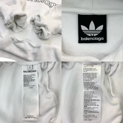 BALENCIAGA | バレンシアガ Adidas Large Fit Hoodie_712396TNVA91070 パーカー ホワイト サイズ：2【尾張小牧店】
