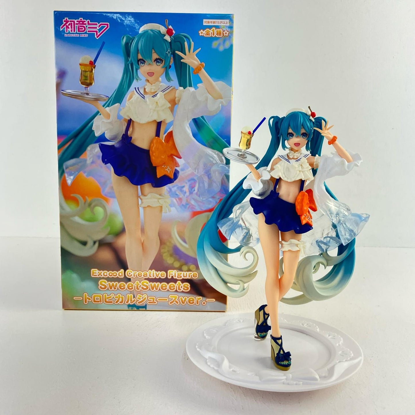[Used] Hatsune Miku - Tropical Juice Ver. - Exc∞d Creative Figure Sweet Sweets "Hatsune Miku" [Figure]