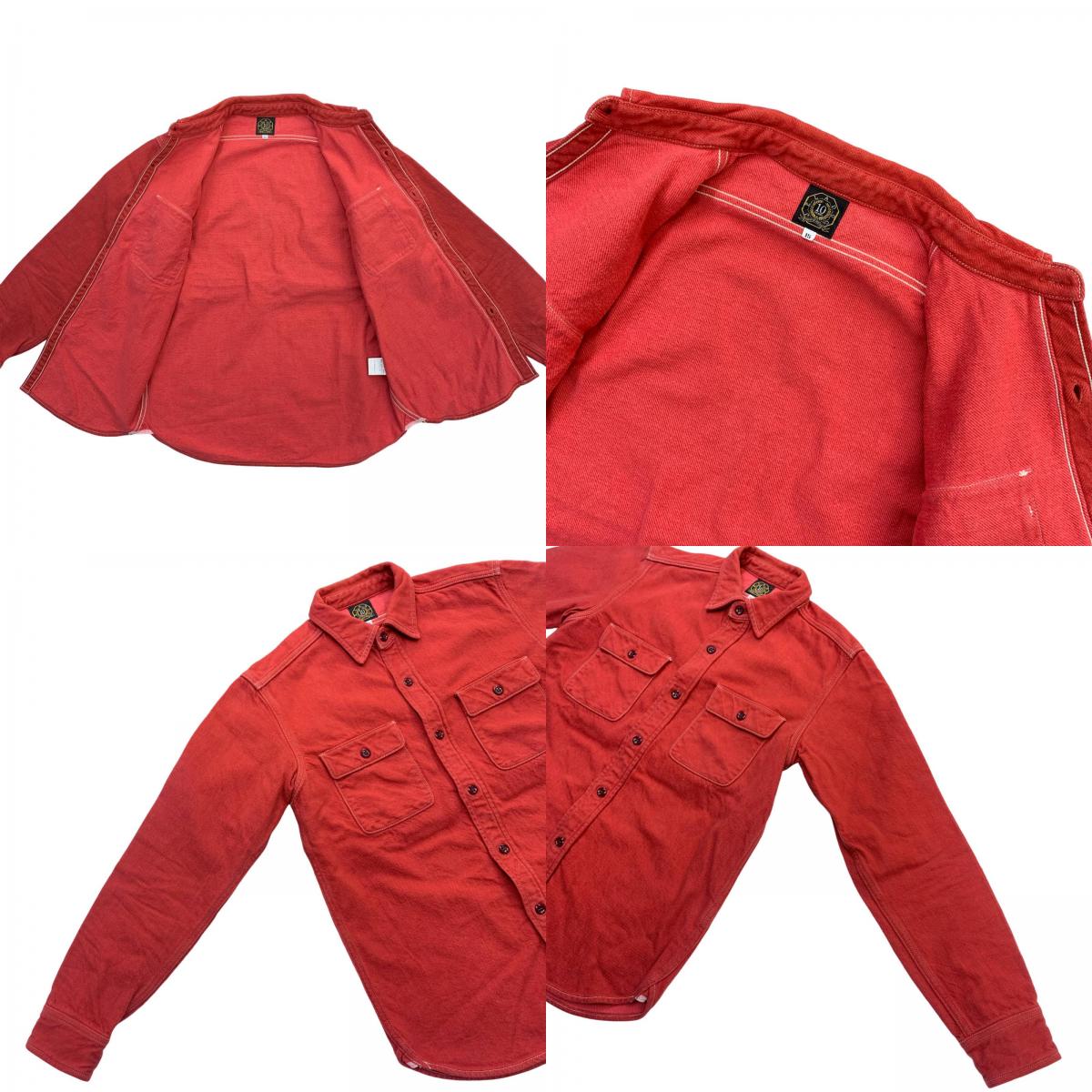 JELADO | JELADO 10th Anniversary Work Shirt Long Sleeve Red