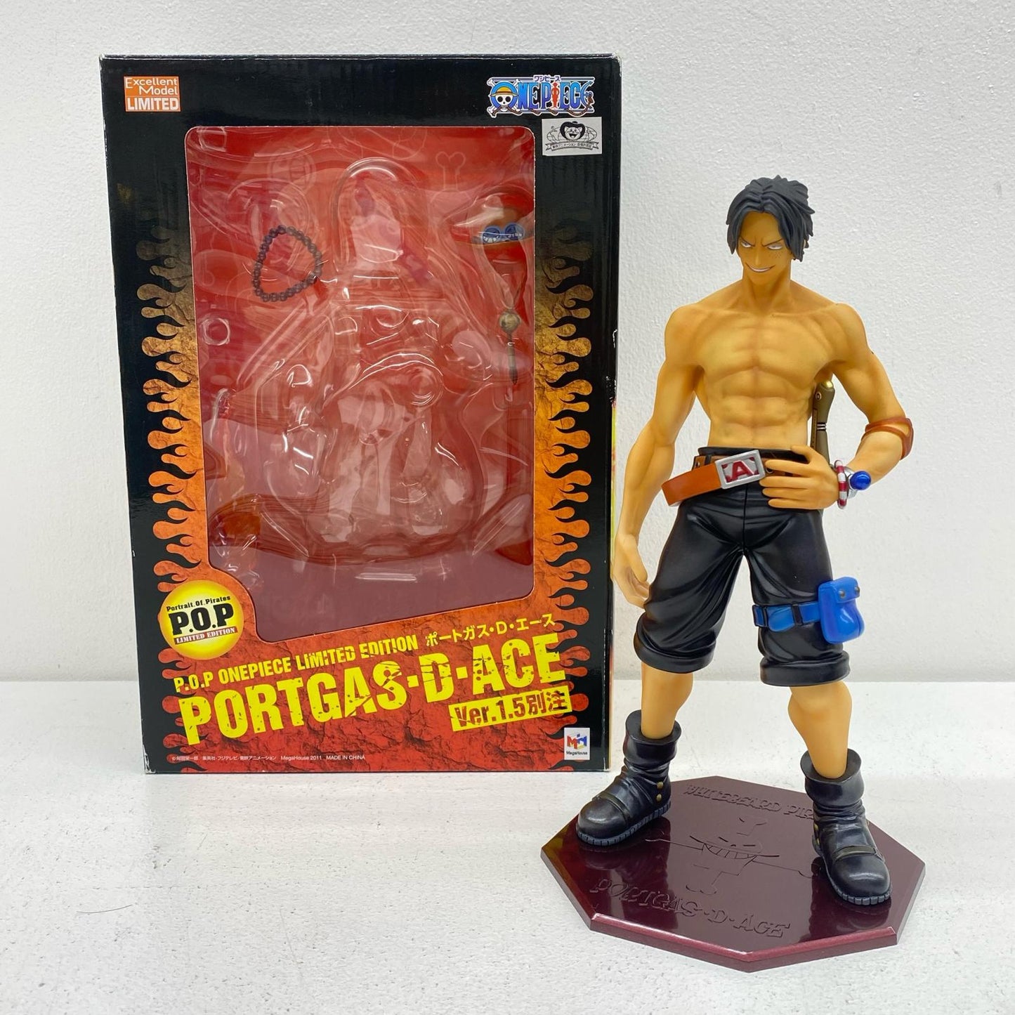 【中古】 エースVer.1.5ネット限定別注モデルP.O.P「ワンピース」LIMITEDEDITION【フィギュア】