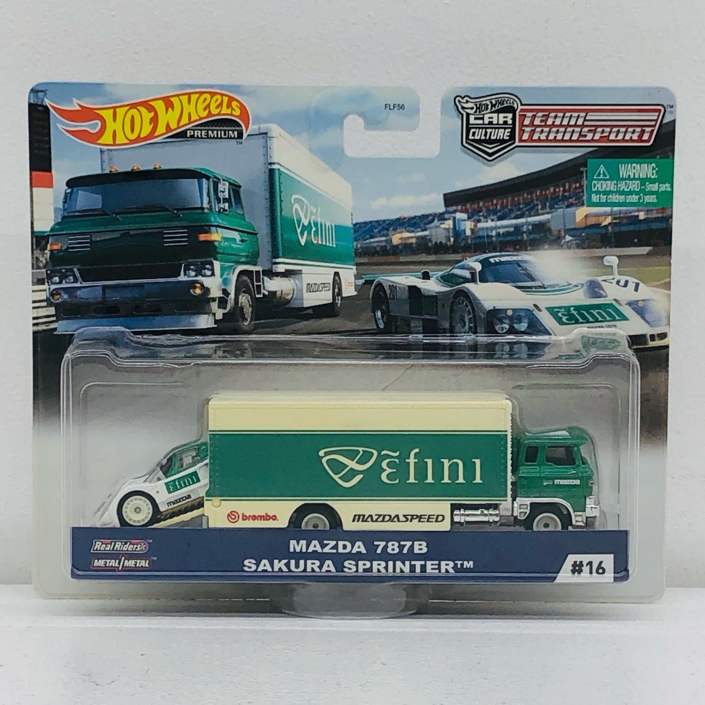 MAZDA787B #201 (White x Green) & SAKURA SPRINTER (White x Green) "Hot Wheels PREMIUM" [GJT36-4B30]