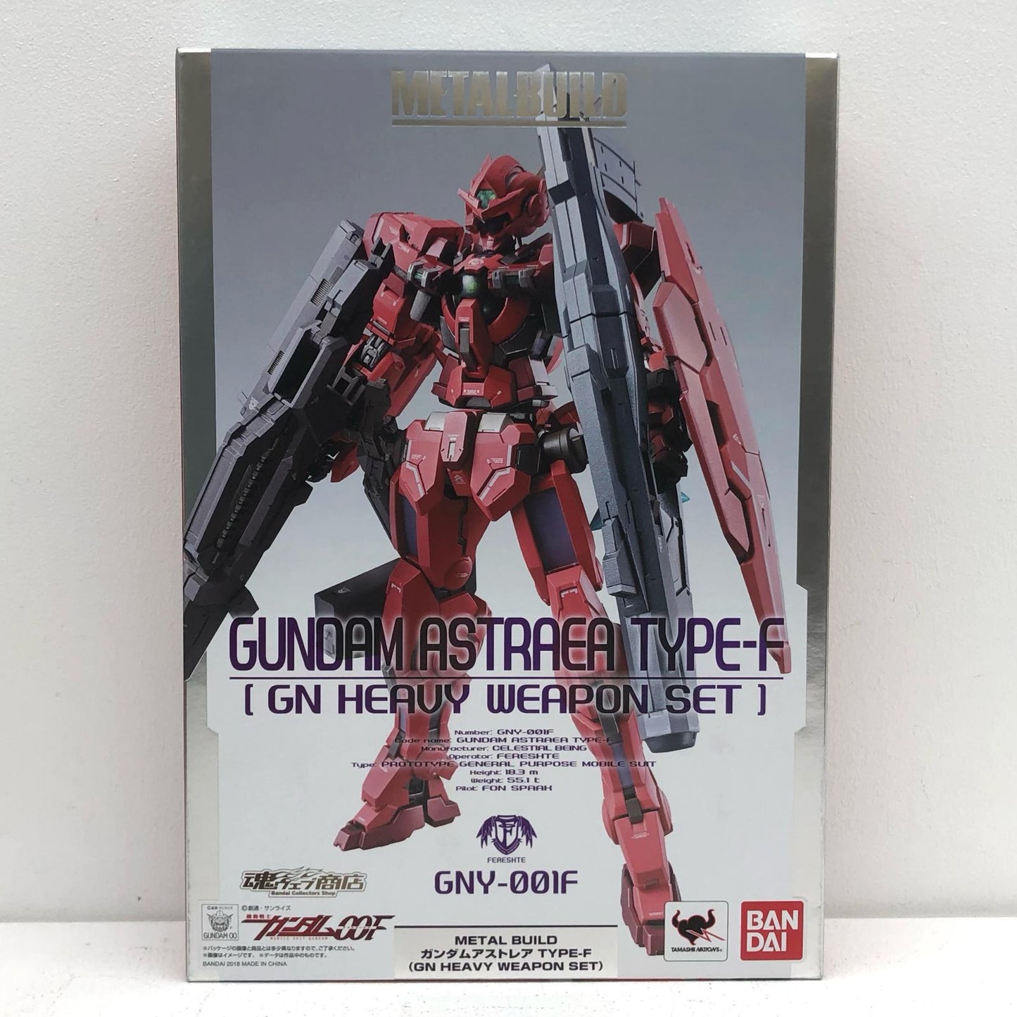 [Used] METAL BUILD Gundam Astraea Type-F (GN Heavy Weapon Set) "Mobile Suit Gundam 00F" Tamashii Web Shop Limited [Figure]