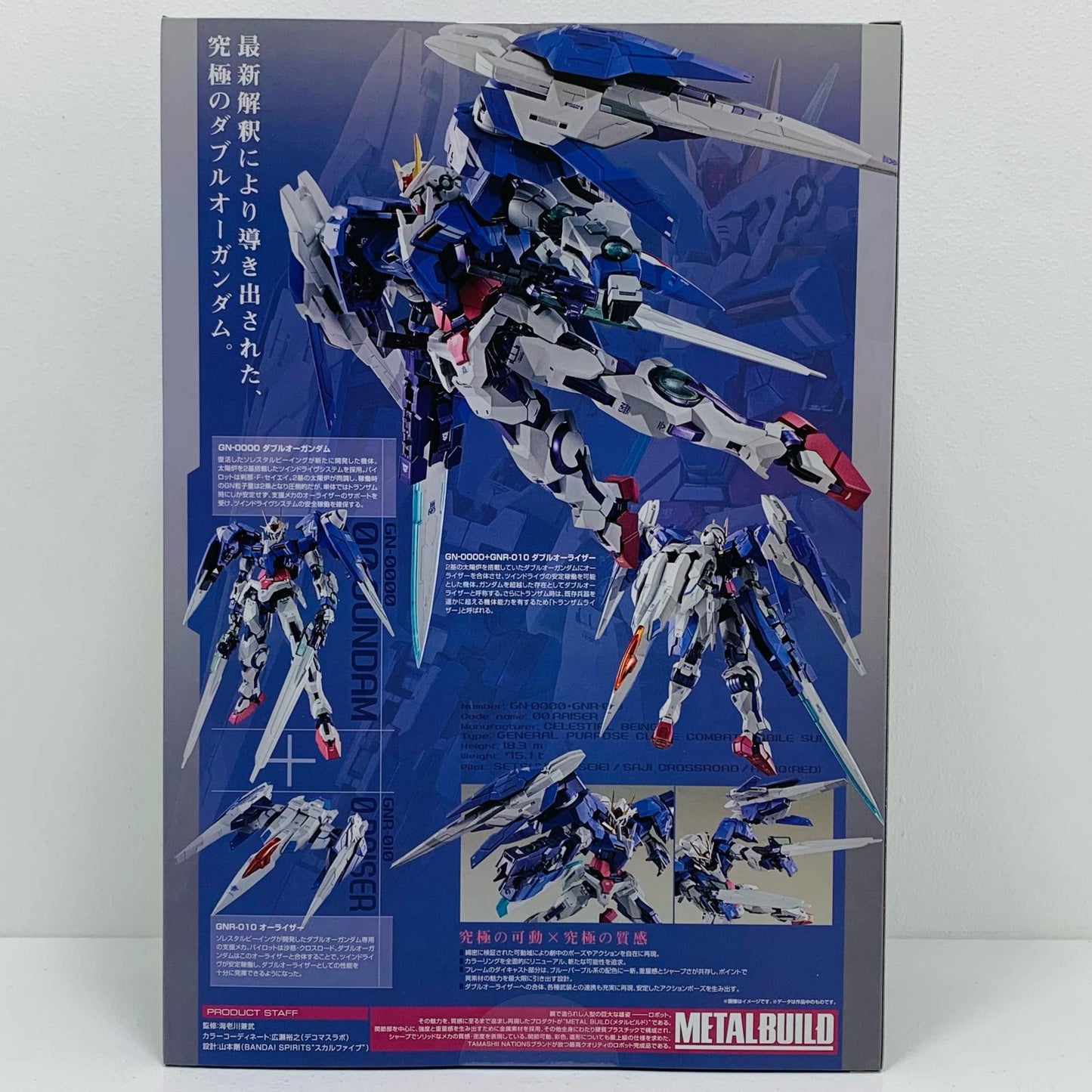 [Used] METAL BUILD 00 Raiser Designer's Blue Ver. "Mobile Suit Gundam 00" TAMASHII NATION 2019 Commemorative Item [Figure]