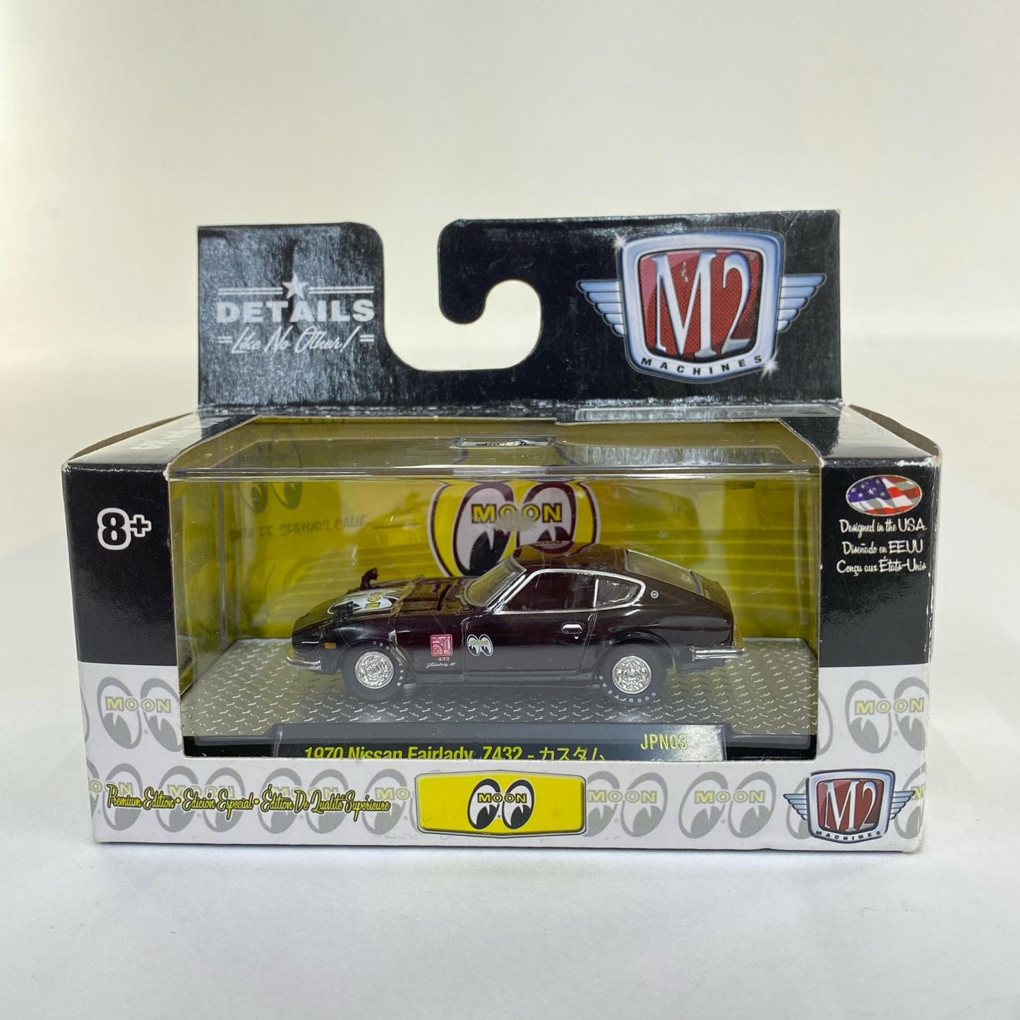 1/64 1970 Nissan Fairlady Z432 (Gloss Black) "MOONEYES/Auto-Japan Release JPN03" [32500-JPN03]