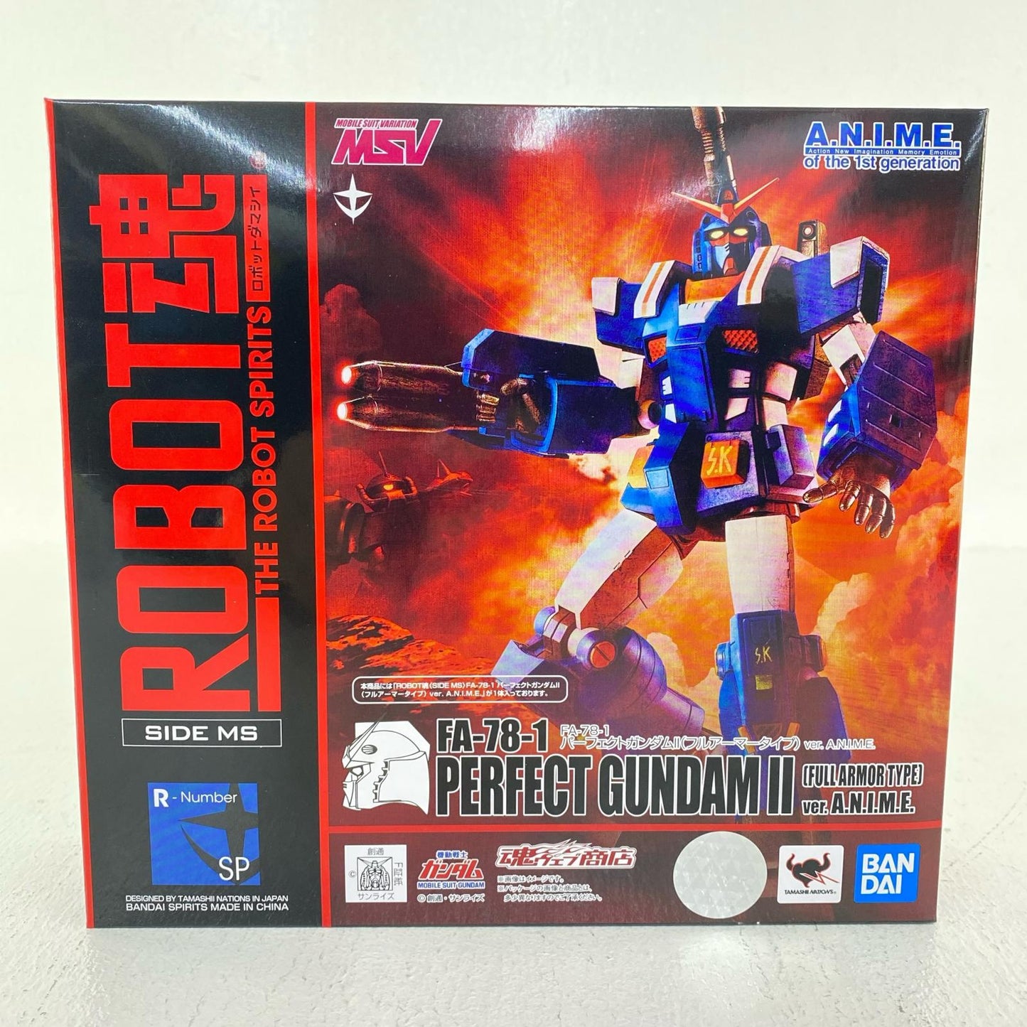 [Used] ROBOT Spirit <SIDEMS> FA-78-1 Perfect Gundam II (Full Armor Type) ver. A.N.I.M.E. "Mobile Suit Gundam" Tamashii Web Store Limited [Figure]