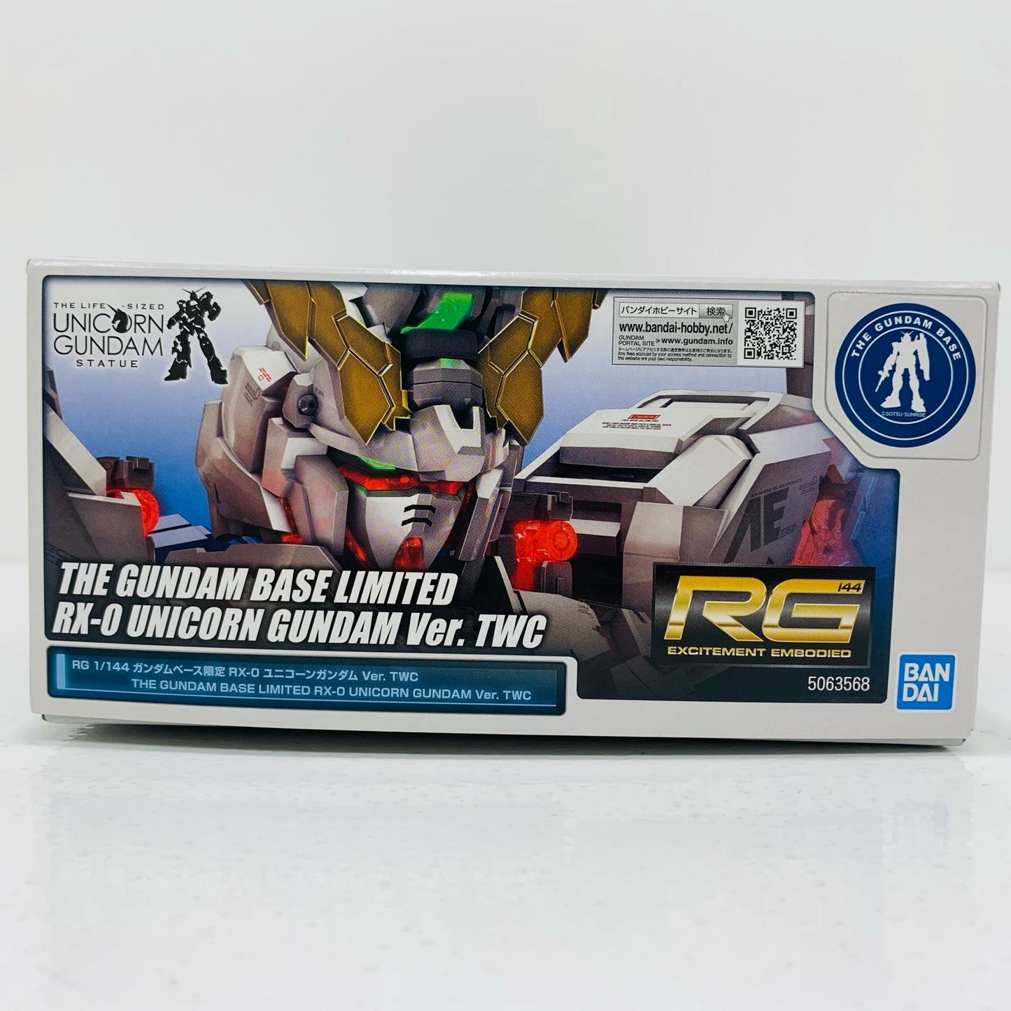 1/144 RG RX-0 Unicorn Gundam Ver.TWC "Mobile Suit Gundam UC" Gundam Base Limited [5063568]