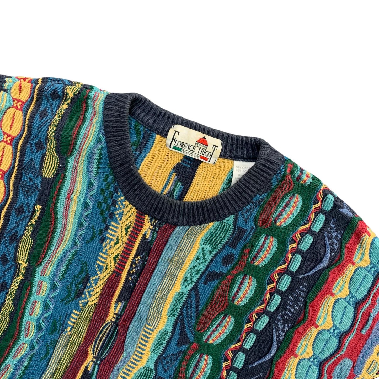 FLORENCE TRICOT 3D Knit Sweater Multi-Color Size: XL