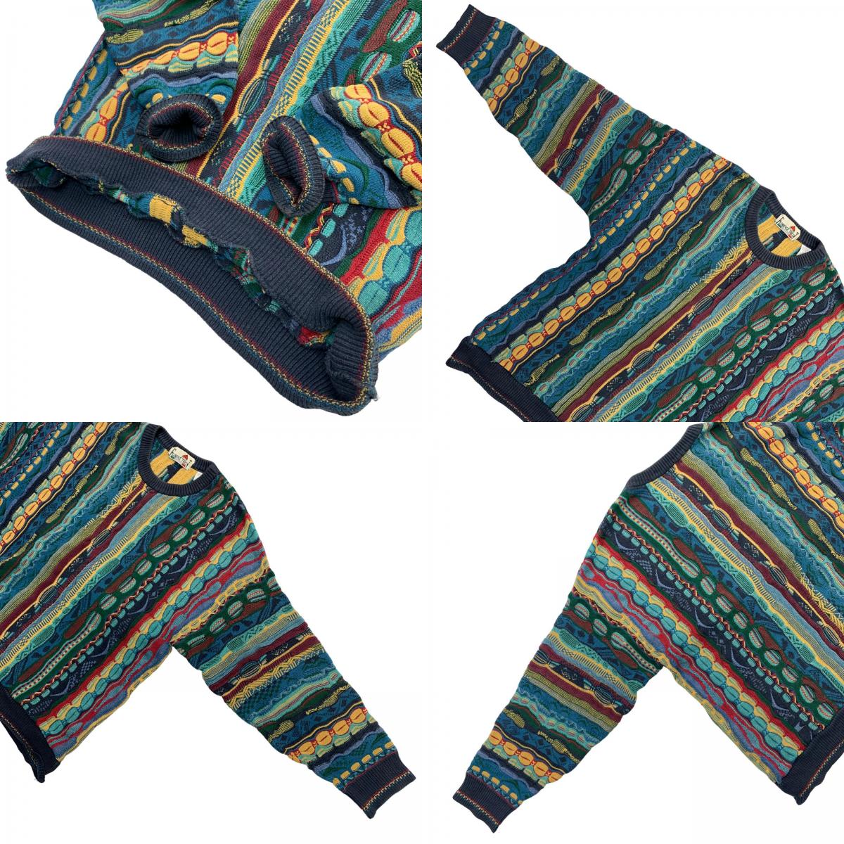 FLORENCE TRICOT 3D Knit Sweater Multi-Color Size: XL