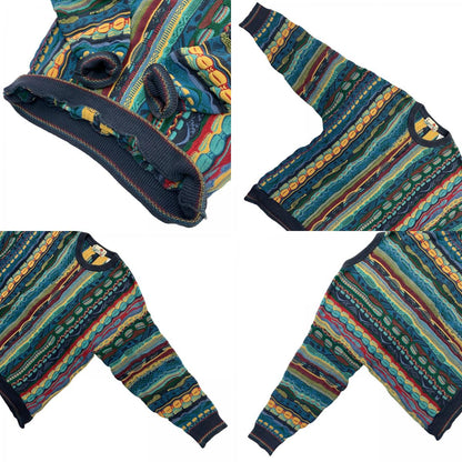 FLORENCE TRICOT 3D Knit Sweater Multi-Color Size: XL