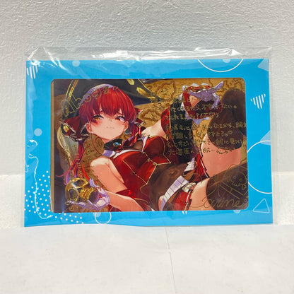 宝鐘マリン 誕生日記念2023 箔押し複製サイン＆メッセージ入り ポストカード ホロライブ