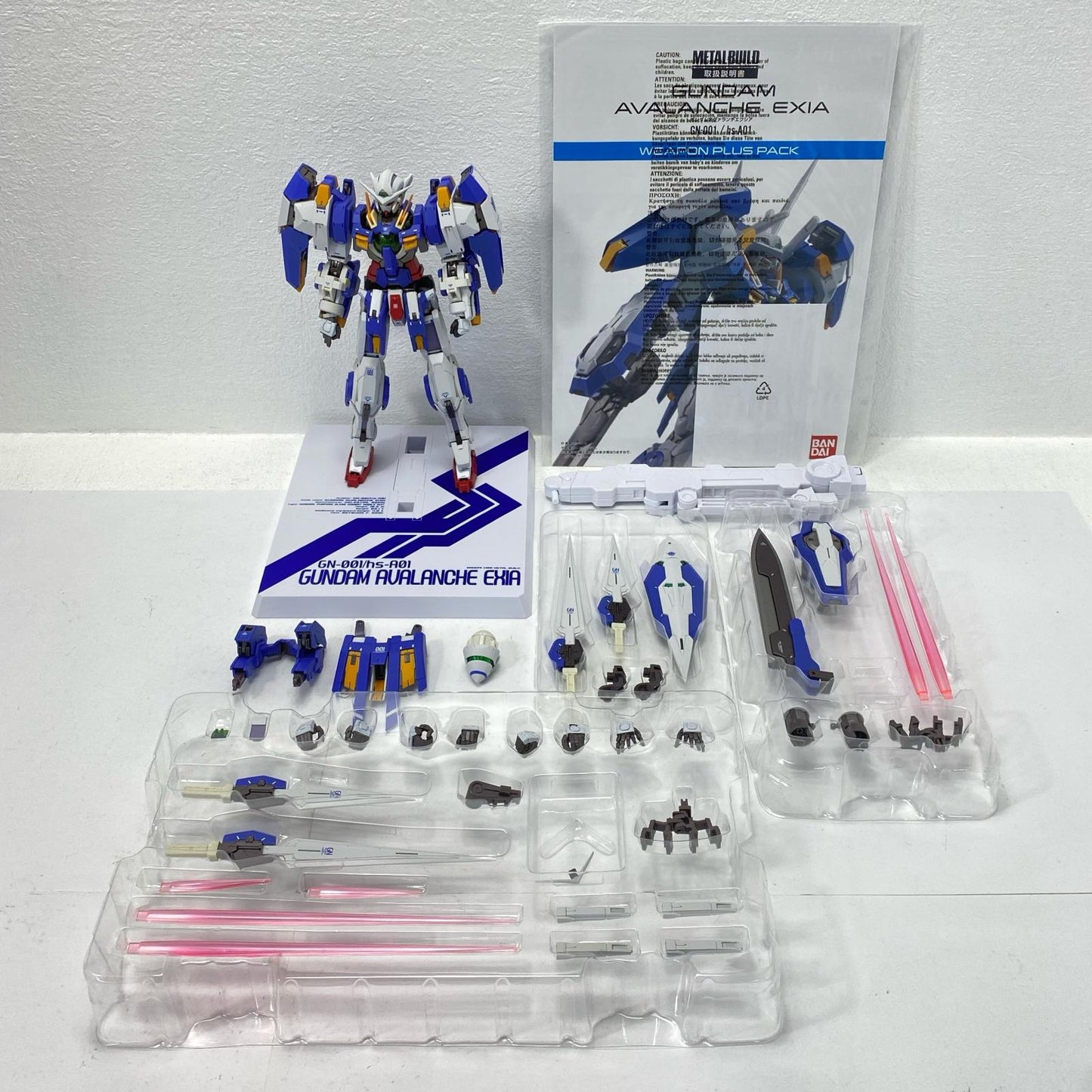 METAL BUILD GN-001/hs-A01 Gundam Avalanche Exia (Weapon Plus Pack) "Mobile Suit Gundam 00V" Tamashii Web Shop Exclusive [Figure]
