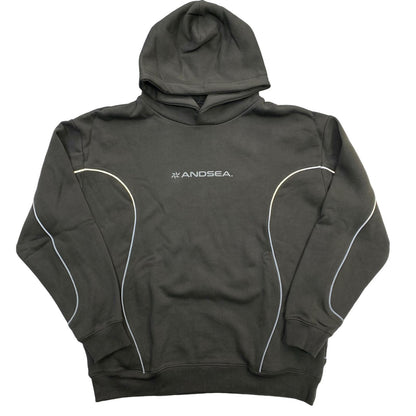 WIND AND SEA | ウィンダンシーウインダンシー Piping Hooded Sweatshirt パーカー WDS-O-FTK-25-Q1-CS-01 グレー サイズ：L【瀬戸大橋店】
