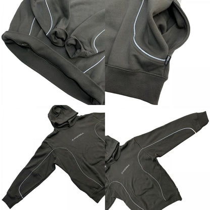 WIND AND SEA | ウィンダンシーウインダンシー Piping Hooded Sweatshirt パーカー WDS-O-FTK-25-Q1-CS-01 グレー サイズ：L【瀬戸大橋店】