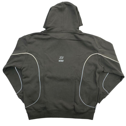 WIND AND SEA | ウィンダンシーウインダンシー Piping Hooded Sweatshirt パーカー WDS-O-FTK-25-Q1-CS-01 グレー サイズ：L【瀬戸大橋店】