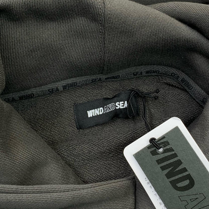 WIND AND SEA | ウィンダンシーウインダンシー Piping Hooded Sweatshirt パーカー WDS-O-FTK-25-Q1-CS-01 グレー サイズ：L【瀬戸大橋店】