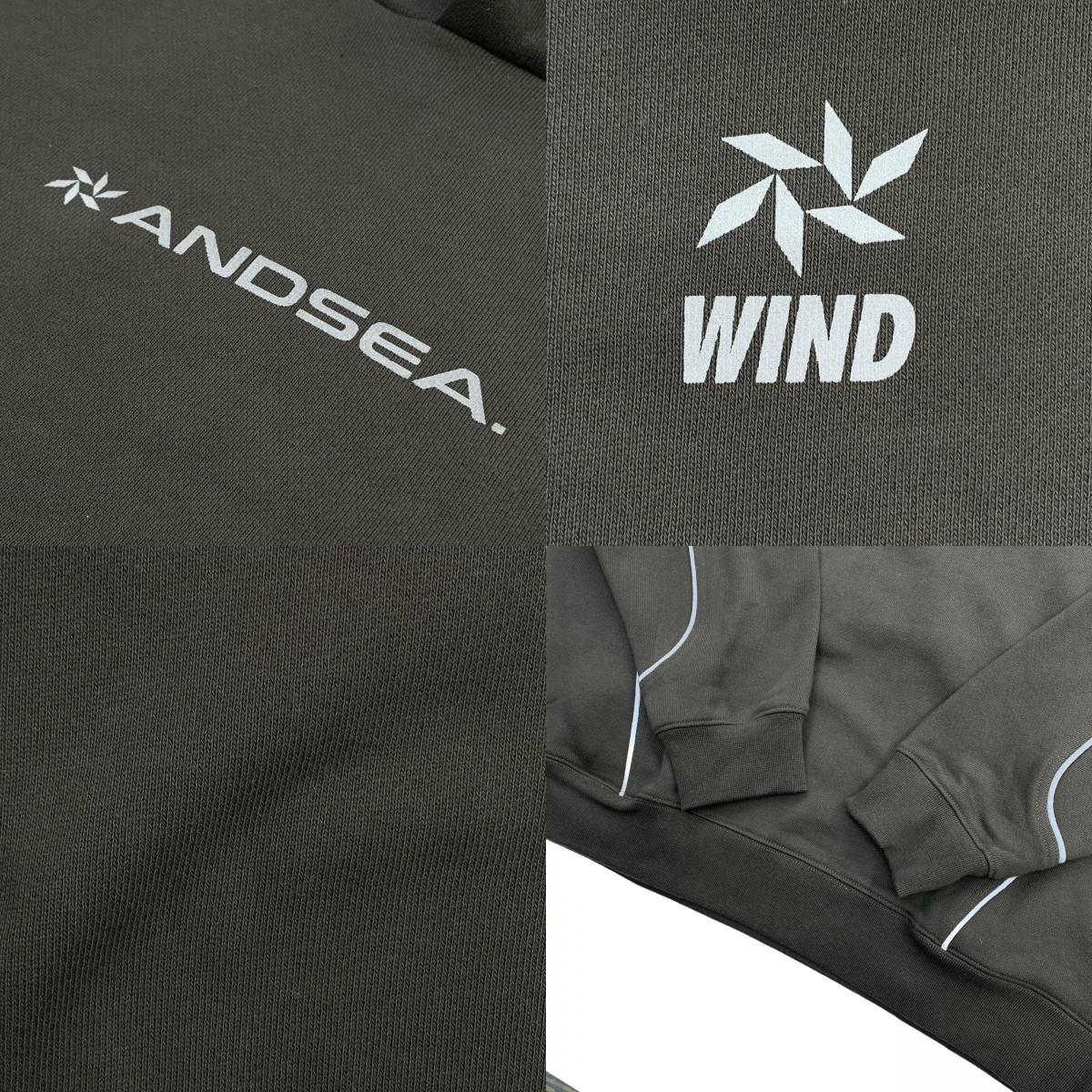 WIND AND SEA | ウィンダンシーウインダンシー Piping Hooded Sweatshirt パーカー WDS-O-FTK-25-Q1-CS-01 グレー サイズ：L【瀬戸大橋店】