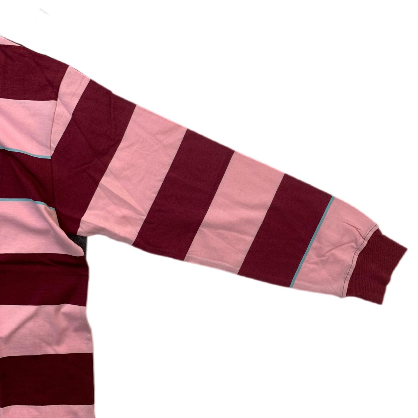 WIND AND SEA | ウィンダンシーウインダンシー Border Rugger Shirt ポロシャツ WDS-O-GRP-24-Q4-CS-04 ボルドー/バーガンディー サイズ：XL【瀬戸大橋店】