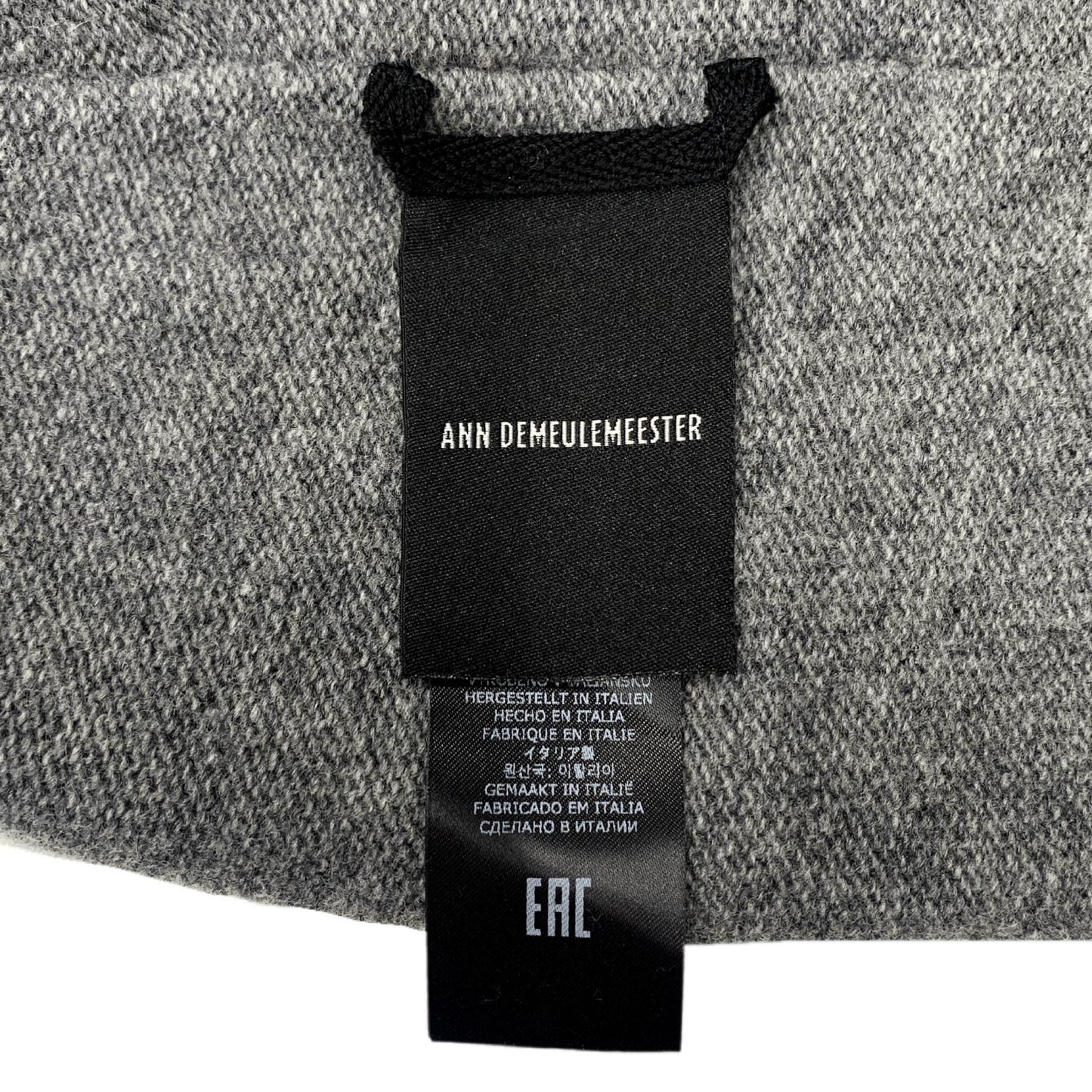 Ann Demeulemeester WILMAR BEANIE WOOL CASHMERE KNIT Gray Knit Cap