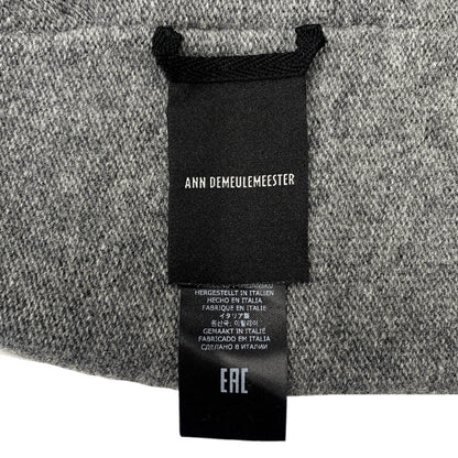 Ann Demeulemeester WILMAR BEANIE WOOL CASHMERE KNIT Gray Knit Cap