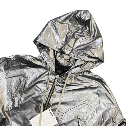 Rick Owens | Rick Owens FLYPROOF JACKET 220609 Nylon Jacket Silver Size: L