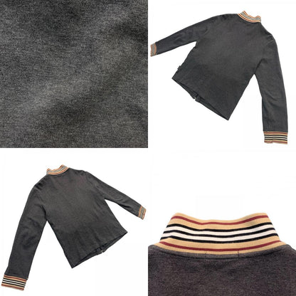 BURBERRY BLACK LABEL | バーバリーブラックレーベル :Horse Logo Embroidered Track Jacket ジャージ グレー【瀬戸大橋店】