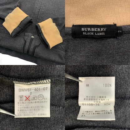 BURBERRY BLACK LABEL | バーバリーブラックレーベル :Horse Logo Embroidered Track Jacket ジャージ グレー【瀬戸大橋店】