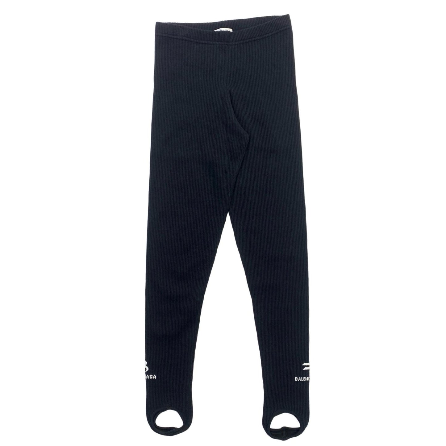 BALENCIAGA | バレンシアガ Rib Knit Stirrup Leggigns その他ボトムス レギンス ブラック サイズ：M【瀬戸大橋店】