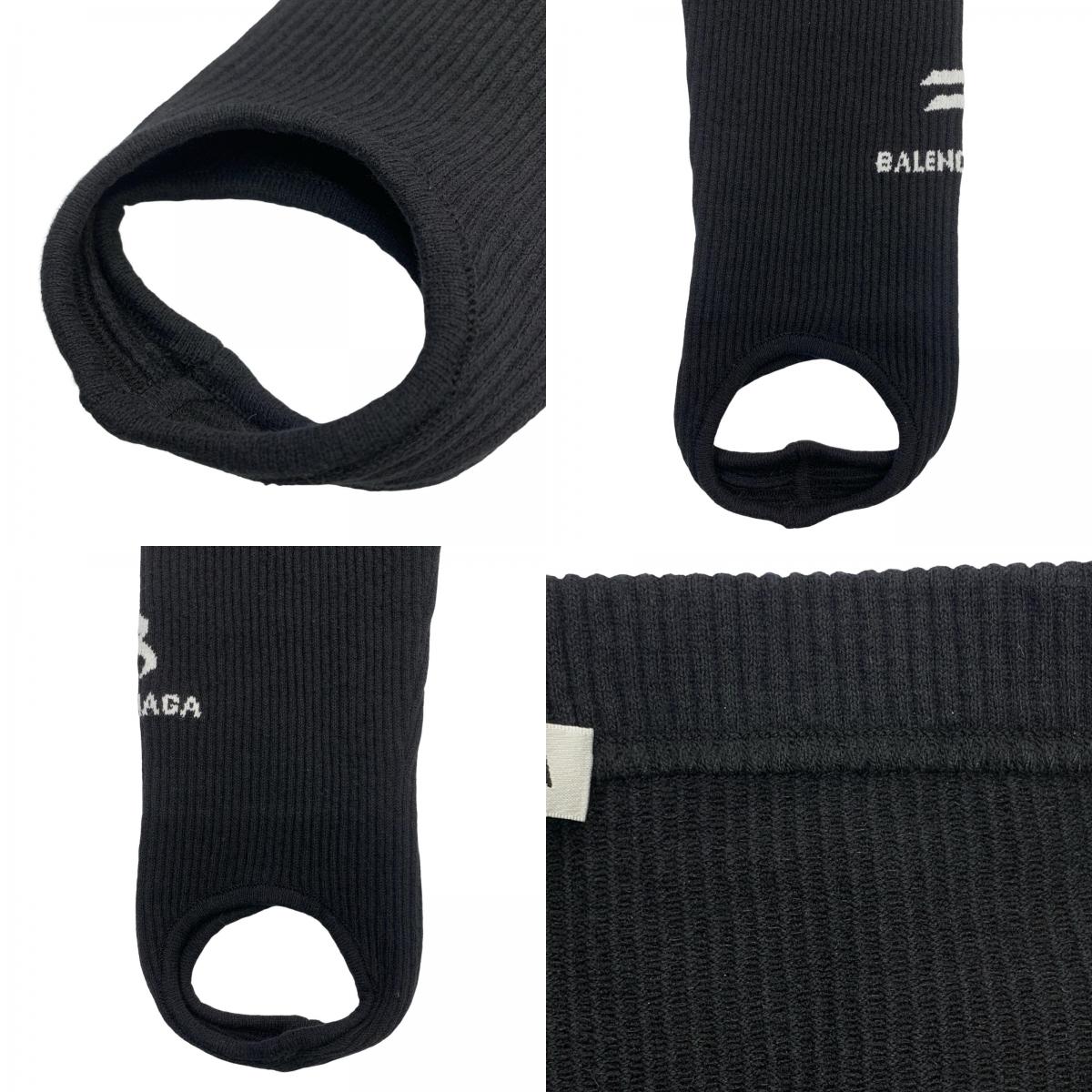 BALENCIAGA | バレンシアガ Rib Knit Stirrup Leggigns その他ボトムス レギンス ブラック サイズ：M【瀬戸大橋店】