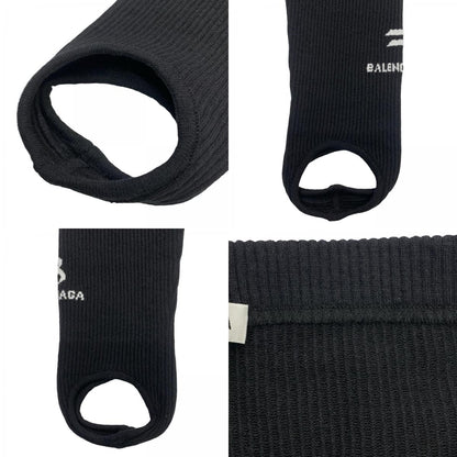 BALENCIAGA | バレンシアガ Rib Knit Stirrup Leggigns その他ボトムス レギンス ブラック サイズ：M【瀬戸大橋店】