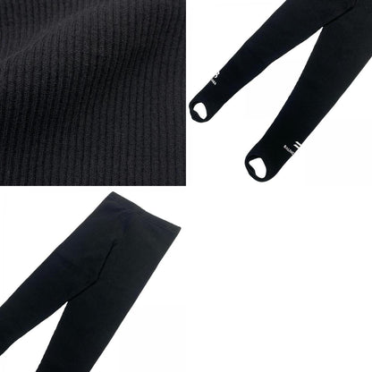 BALENCIAGA | バレンシアガ Rib Knit Stirrup Leggigns その他ボトムス レギンス ブラック サイズ：M【瀬戸大橋店】
